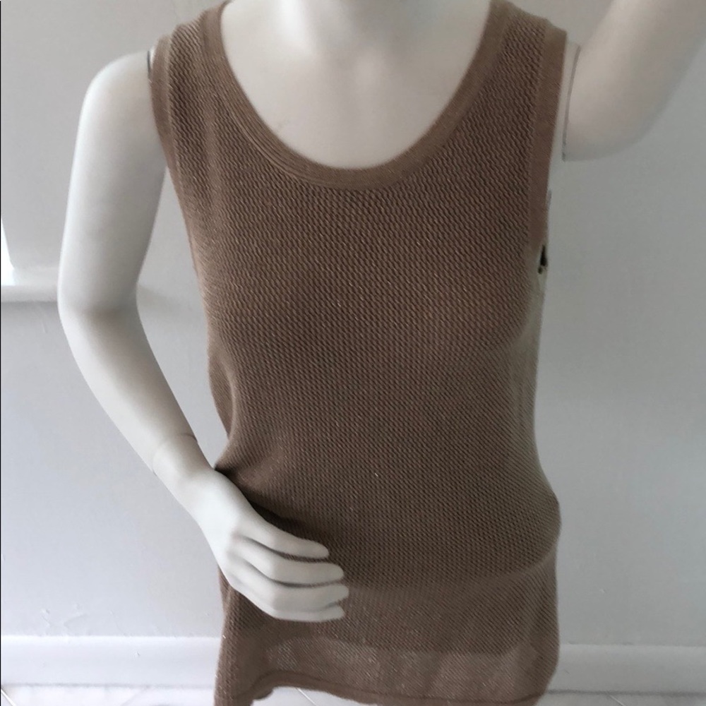 Calvin Klein Gold Lurex Top SZ S.